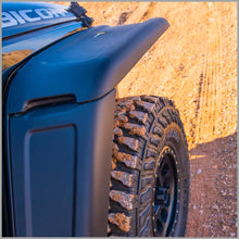 Trail Mods front wide fender flare on jeep rubicon
